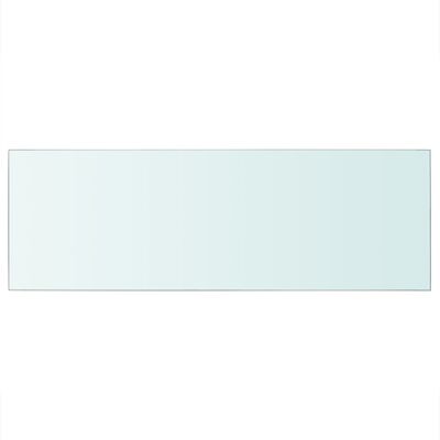 vidaXL Плоча за рафт, прозрачно стъкло, 70 x 25 см