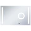 vidaXL Стенно LED огледало за баня с тъч сензор 100x60 см