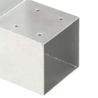 vidaXL Конектори за греди 4 бр L-образни поцинкован метал 71x71 мм