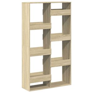 vidaXL Библиотека, сонома дъб, 100x33x175 см, инженерно дърво
