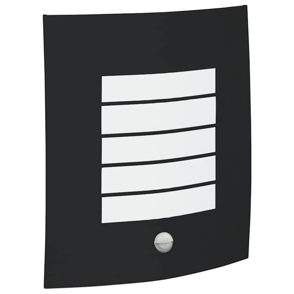 vidaXL Външна стенна лампа Черно 23.5 x 9 x 26 см