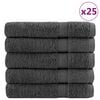 vidaXL Премиум сауна кърпи SOLUND 25 бр антрацит 80x200 см 600 gsm