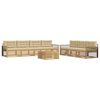 vidaXL Комплект дивани за открито 8 pcs Бяло и Бежово 79 x 79 x 37 см