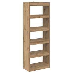 vidaXL Шкаф за книги 5 нива 60 x 30 x 166 см Инженерна дървесина