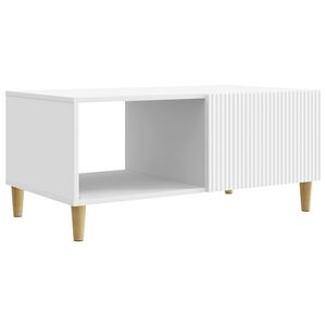 vidaXL Масичка за кафе Бяло 90 x 50 x 40 cm Инженерна дървесина