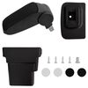 vidaXL Подлакътник за кола черен 17x32x(37-53) см ABS