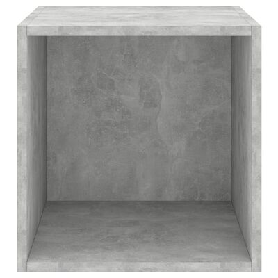 vidaXL Стенен шкаф, бетонно сив, 37x37x37 см, ПДЧ