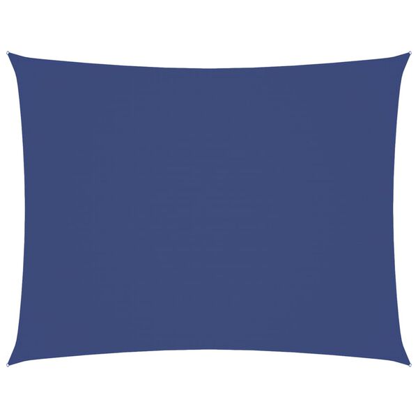vidaXL Платно-сенник, Оксфорд текстил, правоъгълно, 6x7 м, синьо