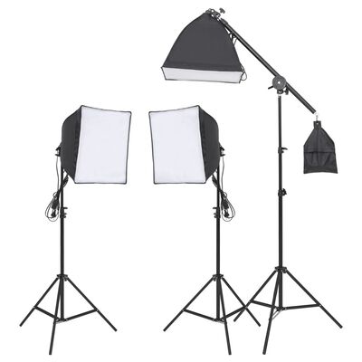 vidaXL Фотографски комплект за студио с комплект лампи
