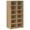 vidaXL Рафт за обувки Artisan Oak 54x34x100,5 cm Инженерна дървесина