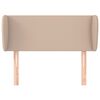 vidaXL Горна табла с уши, капучино, 83x23x78/88 см, изкуствена кожа