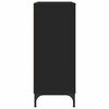 vidaXL Служебен шкаф Черно 79,5 x 33 x 82 см Инженерно дърво