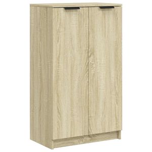 vidaXL Шкаф за обувки, сонома дъб, 59x35x100,5 см, инженерно дърво