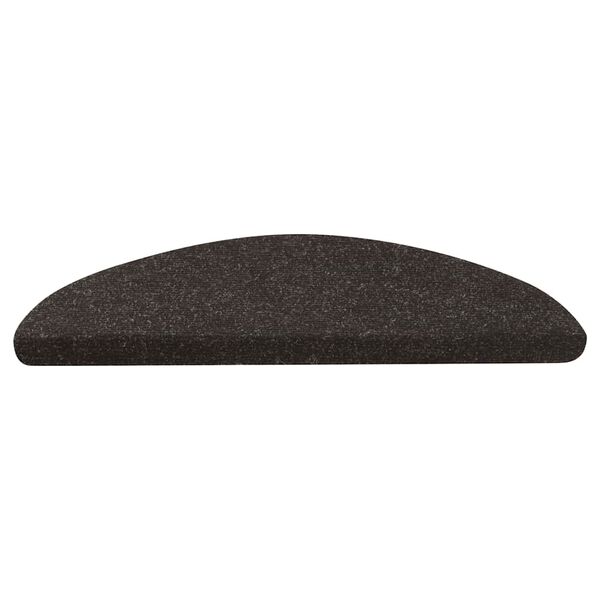 vidaXL Самозалепващи стелки за стълби, 10 бр, черни, 56x17x3 см