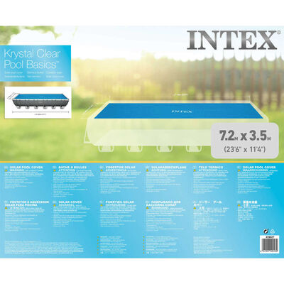 Intex Соларно покривало за басейн, правоъгълно, 732x366 см