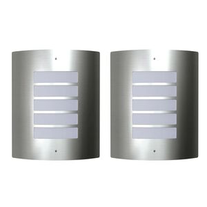 Стенни лампи от неръждаема стомана 60W &ndash; 2 броя