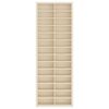 vidaXL Стена дисплей кутия Бежово 21 x 4,5 x 59 см Инженерно дърво