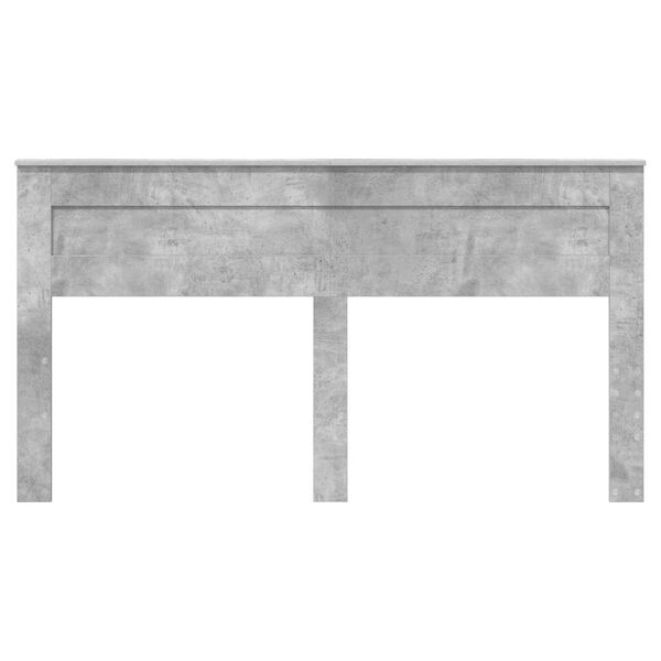 vidaXL Облегалка за глава Циментено сиво 200 cm Инженерно дърво