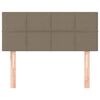 vidaXL Горна табла за легло, таупе, 90x5x78/88 см, плат