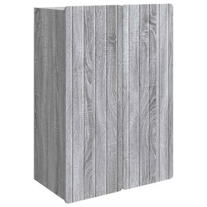 vidaXL Стенно шкафче Сив Сонома 66 x 34,5 x 92 см Инженерна дървесина