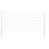 vidaXL Ограда с пост Сребрист 1 x 25 m Стомана