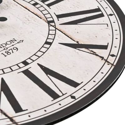 vidaXL Винтидж стенен часовник Лондон, 30 см