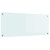 vidaXL Кухненски гръб Мляко 100 x 40 cm закалено стъкло
