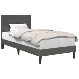 vidaXL Рамка за легло с таблото Тъмносиво 80 x 200 cm Кордюрова тъкан