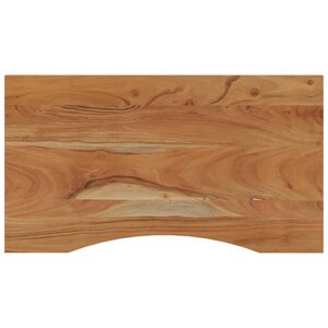 vidaXL Плот за бюро, 90x50x2,5 см, правоъгълен, масивно дърво акация