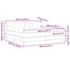 vidaXL Легло с пружинирана основа Таупе 200 x 200 cm Полиестер