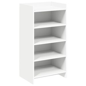 vidaXL Шкаф за обувки Бяло 48 x 36 x 92 см Инженерна дървесина