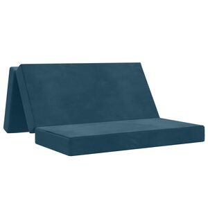 vidaXL Сгъваем диван легло 160 x 67 x 45 см Синьо