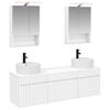 vidaXL Комплект шкафове за баня 5 pcs Бяло 50 x 14,5 x 70 см
