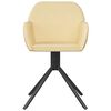 vidaXL Въртящи трапезни столове, 2 бр, кремави, кадифе