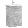 vidaXL Комплект мебели за баня Бетонно сиво 61 x 40 x 84,5 см