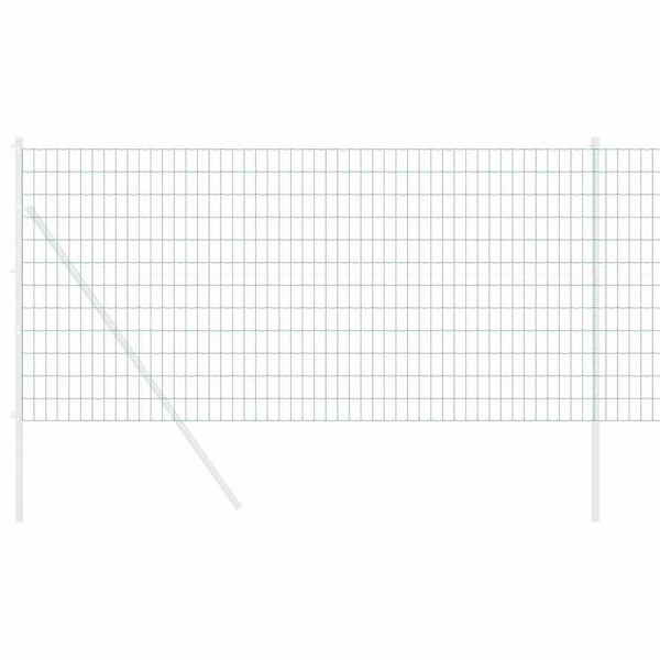 vidaXL Европейска ограда Зелен 1.2 x 25 m Желязо с PVC покритие