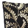 vidaXL Възглавници, 2 бр, принт фолио, черно-златисти, 40x40 см, памук
