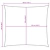 vidaXL Платно-сенник, Оксфорд текстил, правоъгълно, 2,5x3 м, таупе