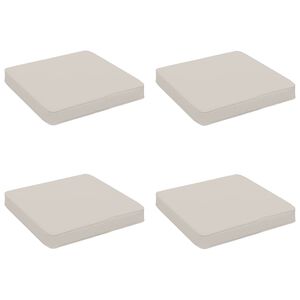 vidaXL Кушони за сядане, 4 броя VUGHT 4 pcs 100% полиестер Бяло