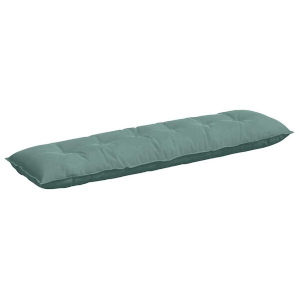 vidaXL Възглавница за гръб Морско зелено 180 x 50 см Кордюрова тъкан