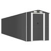 vidaXL Градинска барака антрацит 192x938x223 см поцинкована стомана