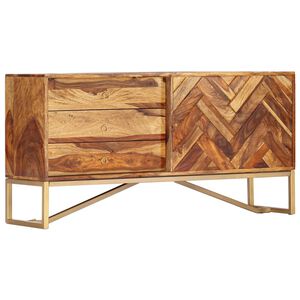 vidaXL Бюфет, 118x30x60 см, акациево дърво масив