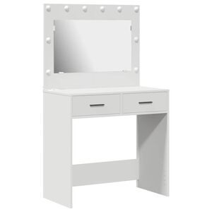 vidaXL Тоалетка Бяло 78,5 x 41 x 135 см Инженерна дървесина