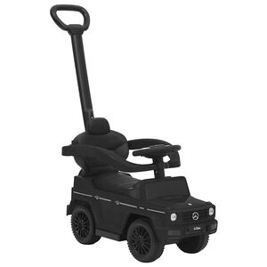 vidaXL Количка за бутане и яздене G63 черна
