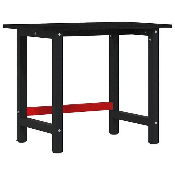 vidaXL Работна маса тъмнокафяв 100x60x81,5 см дъб масив