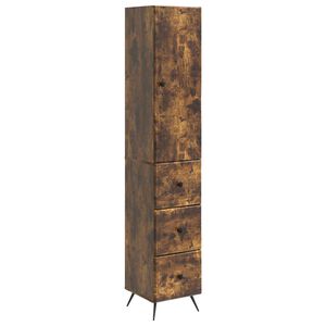 vidaXL Комплект шкафове 2 pcs Опушен дъб 34,5 x 34,5 x 90 см