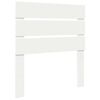 vidaXL Рамка за легло с таблото Бяло 90 x 190 cm Солидно борово дърво