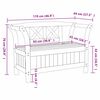 vidaXL Външна пейка Кафяво 119 x 44 x 76 см Солидно борово дърво