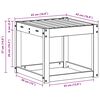 vidaXL Столче пейка Естествен 43 x 43 x 37 см Солидно акациево дърво