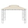 vidaXL Шатра, 4x3x2,7 м, кремава, 160 г/м²